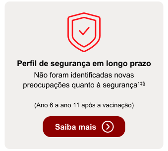 Box com dados da segurança em longo prazo de Shingrix no Estudo 049 LTFU.
